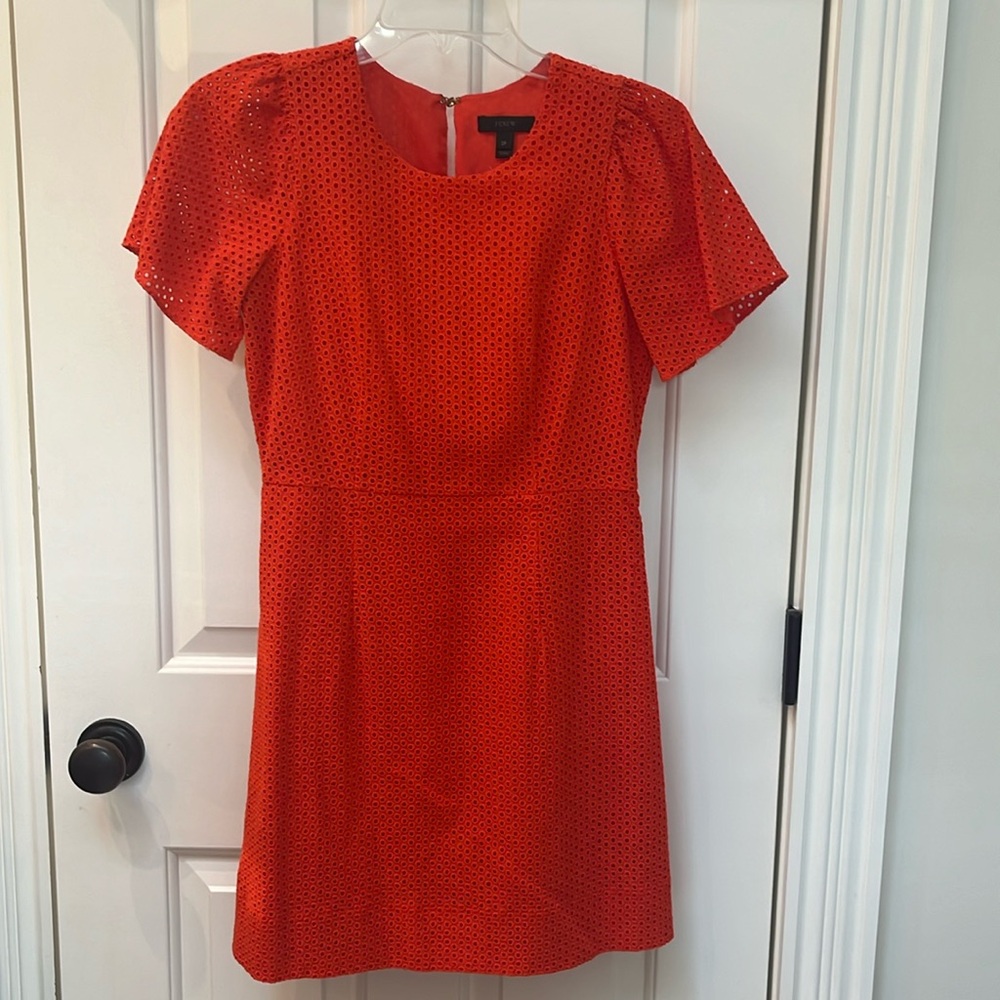 Poppy orange j crew dress